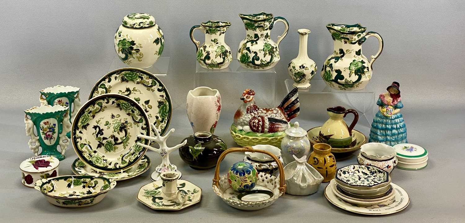 LARGE MIXED COLLECTION OF CERAMICS, 19th century and later, including Masons Chartreuse, - Image 2 of 3