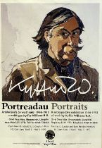 SIR KYFFIN WILLIAMS RA OBE colour exhibition Portraits poster - Oriel Ynys Mon 1993, 58 x 40.5cms