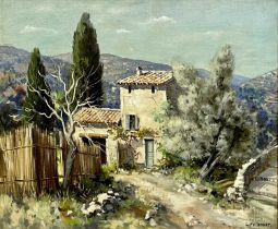 ‡ L. PUTROMAT (20th century) oil on canvas - Cottage in Provence, signed lower right, 44.5 x 54cms