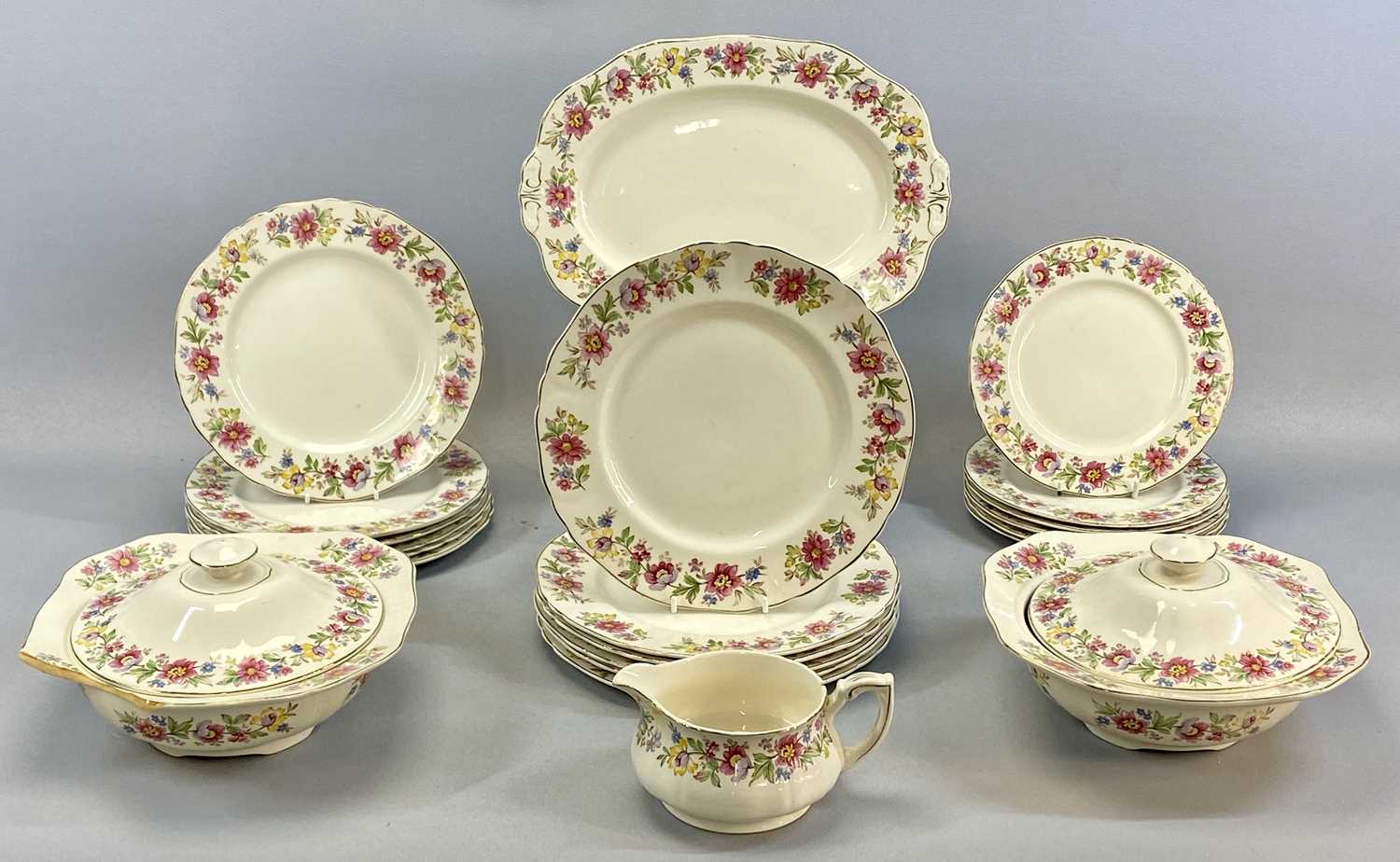 MIXED TABLEWARE, including an Alfred Meakin Chelsea pattern dinner service, a Phoenix bone China tea - Image 3 of 3