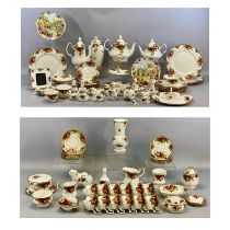 ROYAL ALBERT OLD COUNTRY ROSES PATTERN DINNER & TEA SERVICE & ASSORTED ORNAMENTS, approx. 88