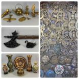 HORSE BRASSES AND OTHER BRASSWARE, CLOISONNE and other items Provenance: deceased estate Caernarfon