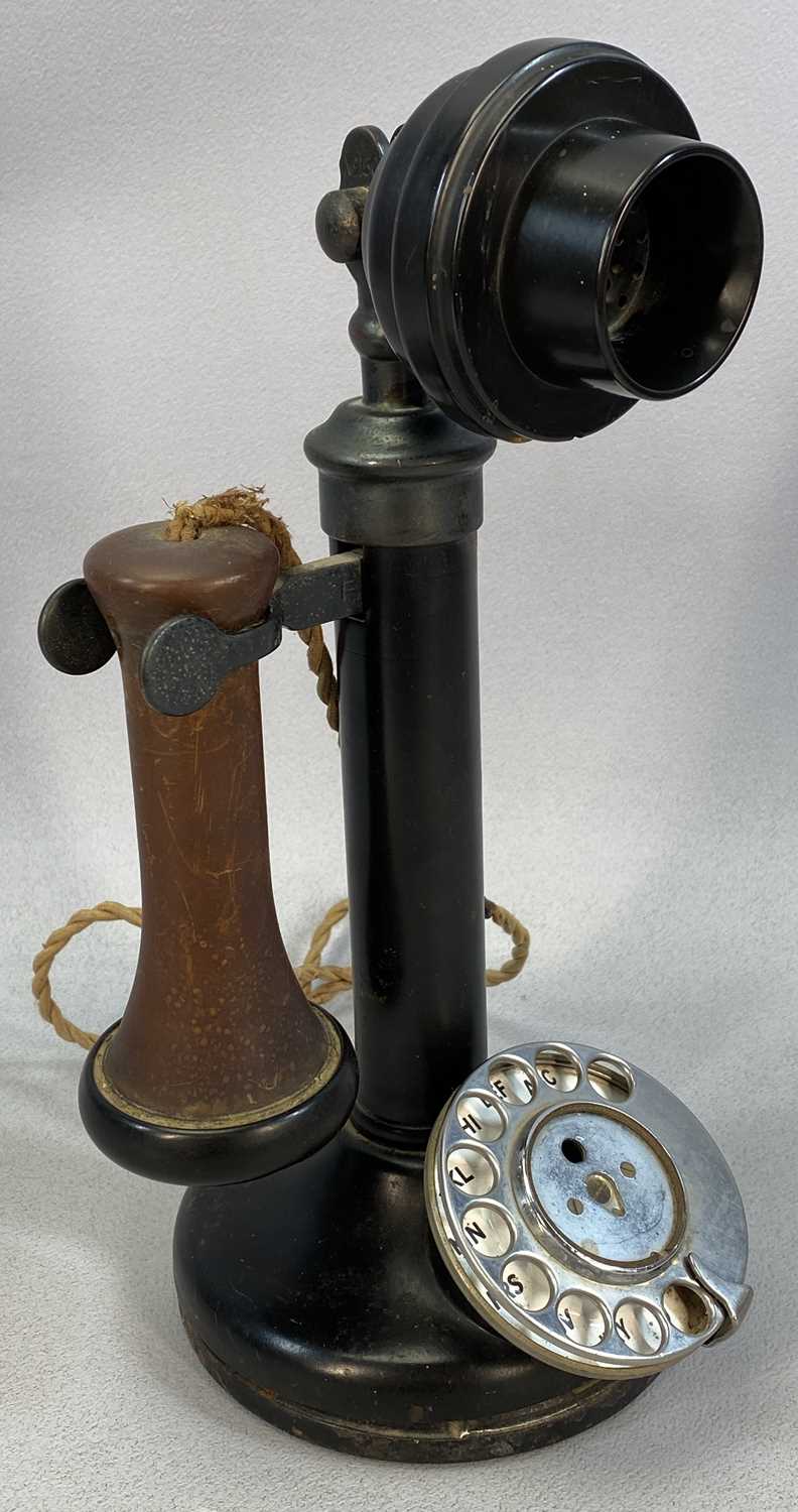 1920s CANDLESTICK TELEPHONE NO.150, Bakelite with chrome dial, 31cms (h) Provenance: private - Image 2 of 4