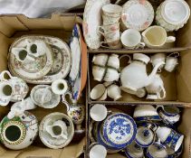 LARGE COLLECTION OF TABLEWARE ETC. including Booths Real Old Willow pattern tea service, Royal