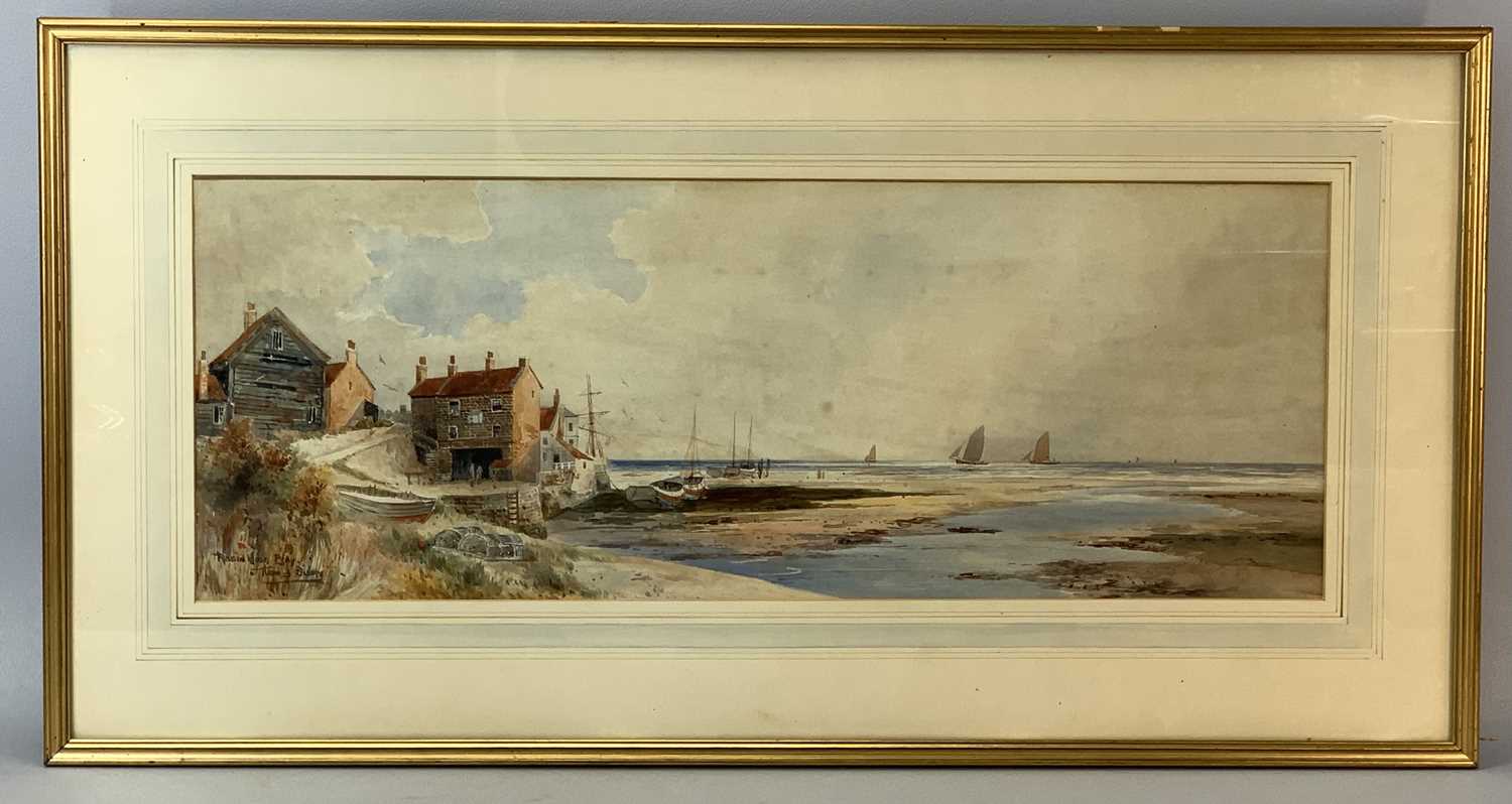 ‡ THOMAS SIDNEY watercolour - entitled "Robin Hood Bay", 25 x 67cms Provenance: private collection - Image 4 of 4