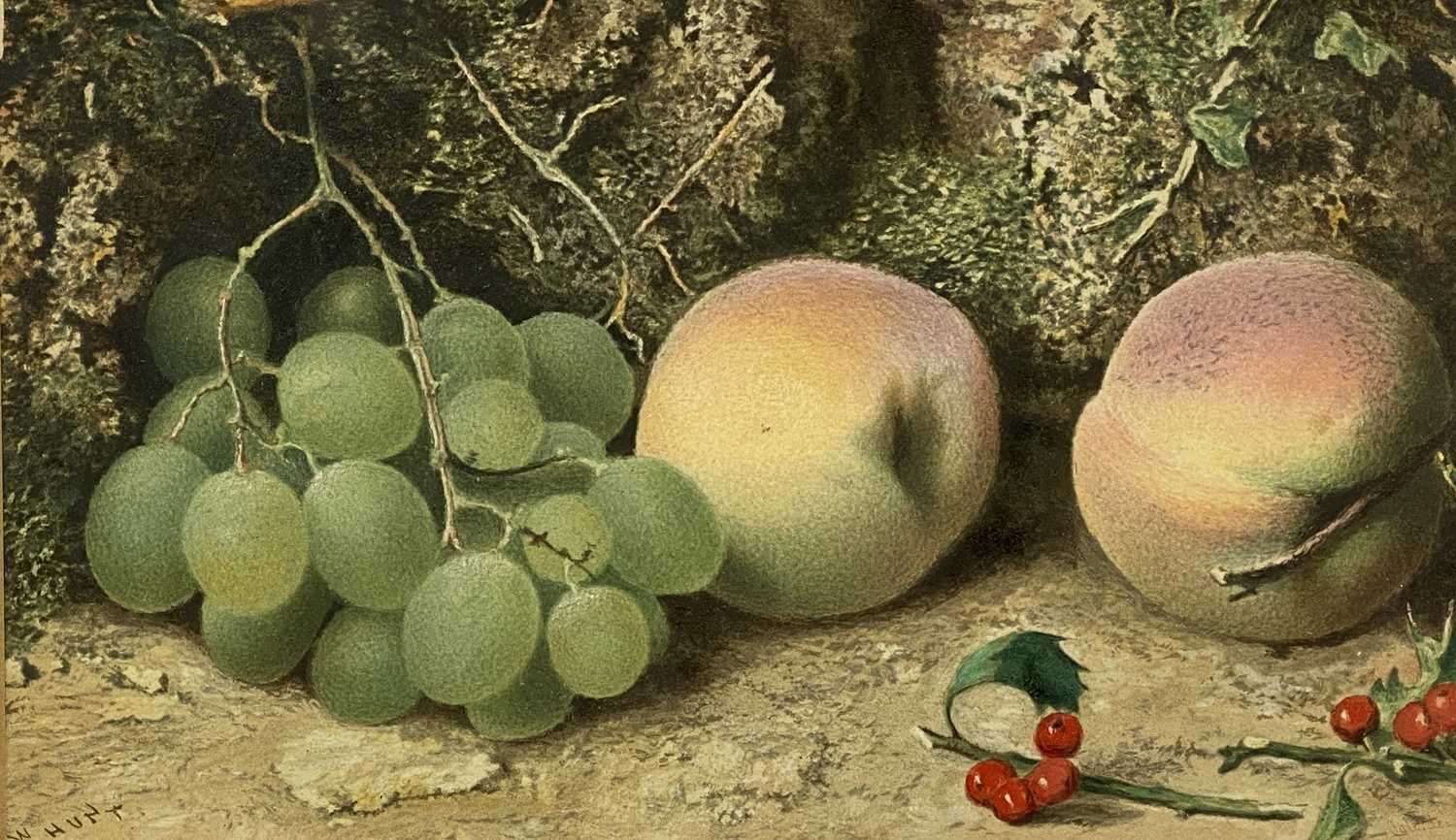 WILLIAM HUNT (1790-1864) RWS watercolours a pair - still lives of fruit, signed 16.5 x 27.5cms - Image 4 of 6