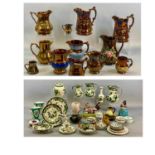 LARGE MIXED COLLECTION OF CERAMICS, 19th century and later, including Masons Chartreuse,