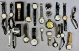 GROUP OF VINTAGE & MODERN WRIST WATCHES including Dominant Precision 9ct gold cased wristwatch on