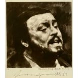 ‡ HAROLD RILEY limited edition 1/5 black & white print - Pavarotti Manchester Palace 26/10//87,