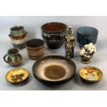 STUDIO POTTERY, including West German items Provenance: deceased estate Trelawnyd