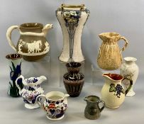 ENGLISH & EUROPEAN CERAMICS, a collection 19th century and later including a Staffordshire
