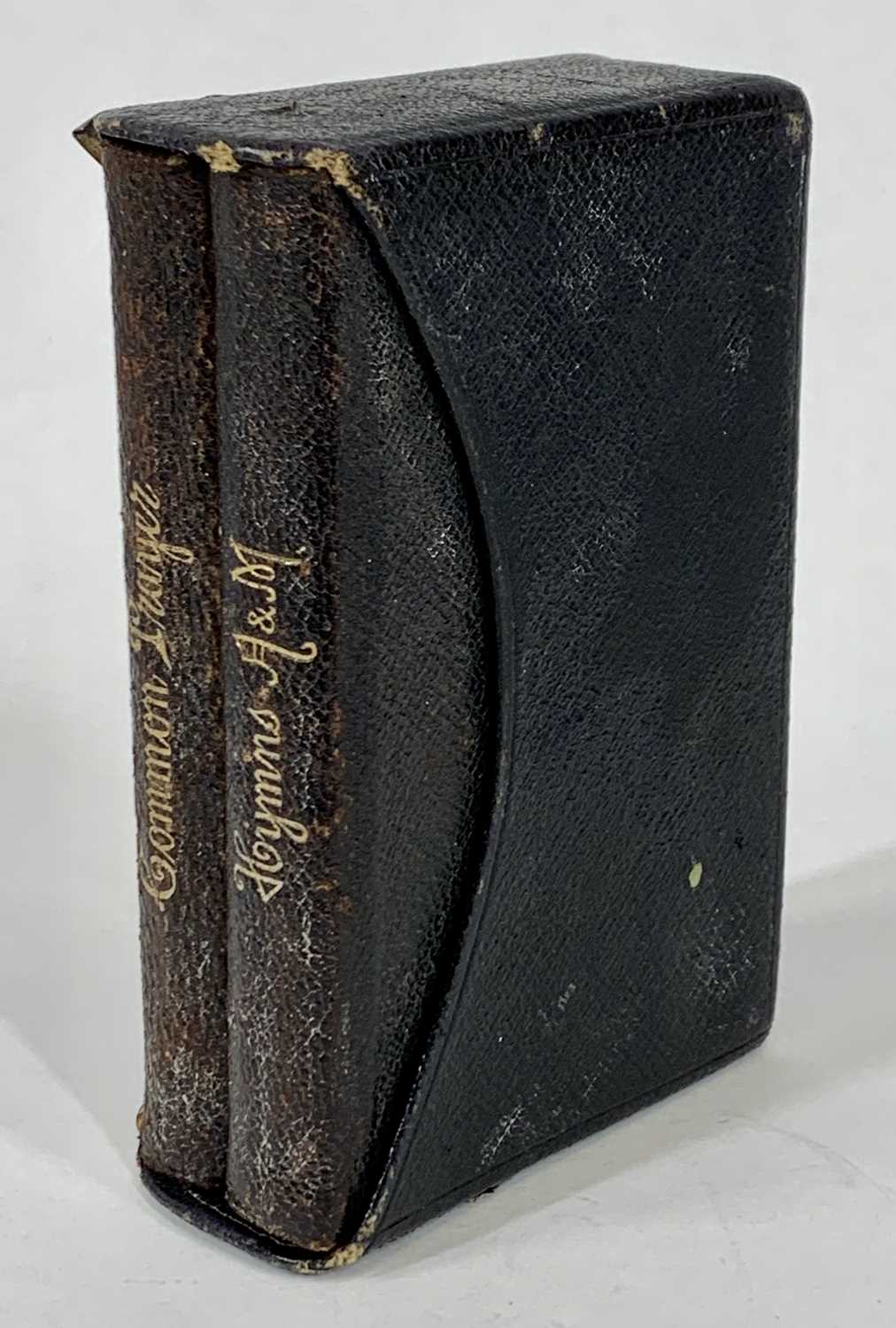 PRAYER & HYMN BOOKS WITH SILVER COVER, embossed with cherubs, heads and scrolls, containing - Image 3 of 3