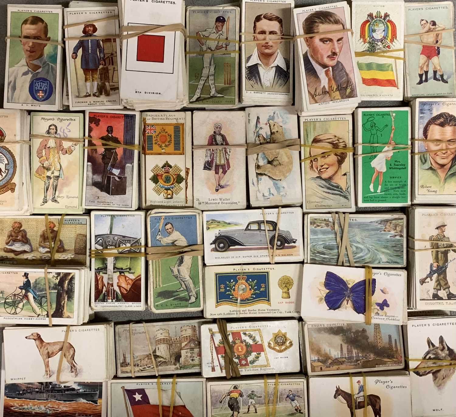 TWO ALBUMS WITH VINTAGE UK POSTCARD CONTENTS, approx. 200, Players Cigarette Card collection and - Image 11 of 11