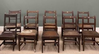 TEN VARIOUS FARMHOUSE CHAIRS Provenance: private collection Conwy