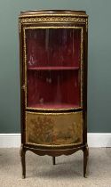 REPRODUCTION FRENCH VERNIS MARTIN STYLE CABINET being gilt embossed and with painted bottom section,