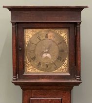 WELSH LONGCASE CLOCK late18th Century, having brass dial, inscribed John Roberts, 30 hour, oak