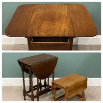 THREE ITEMS OF VINTAGE / ANTIQUE FURNITURE comprising mahogany Pembroke table, 69 (h) x 46 (w -