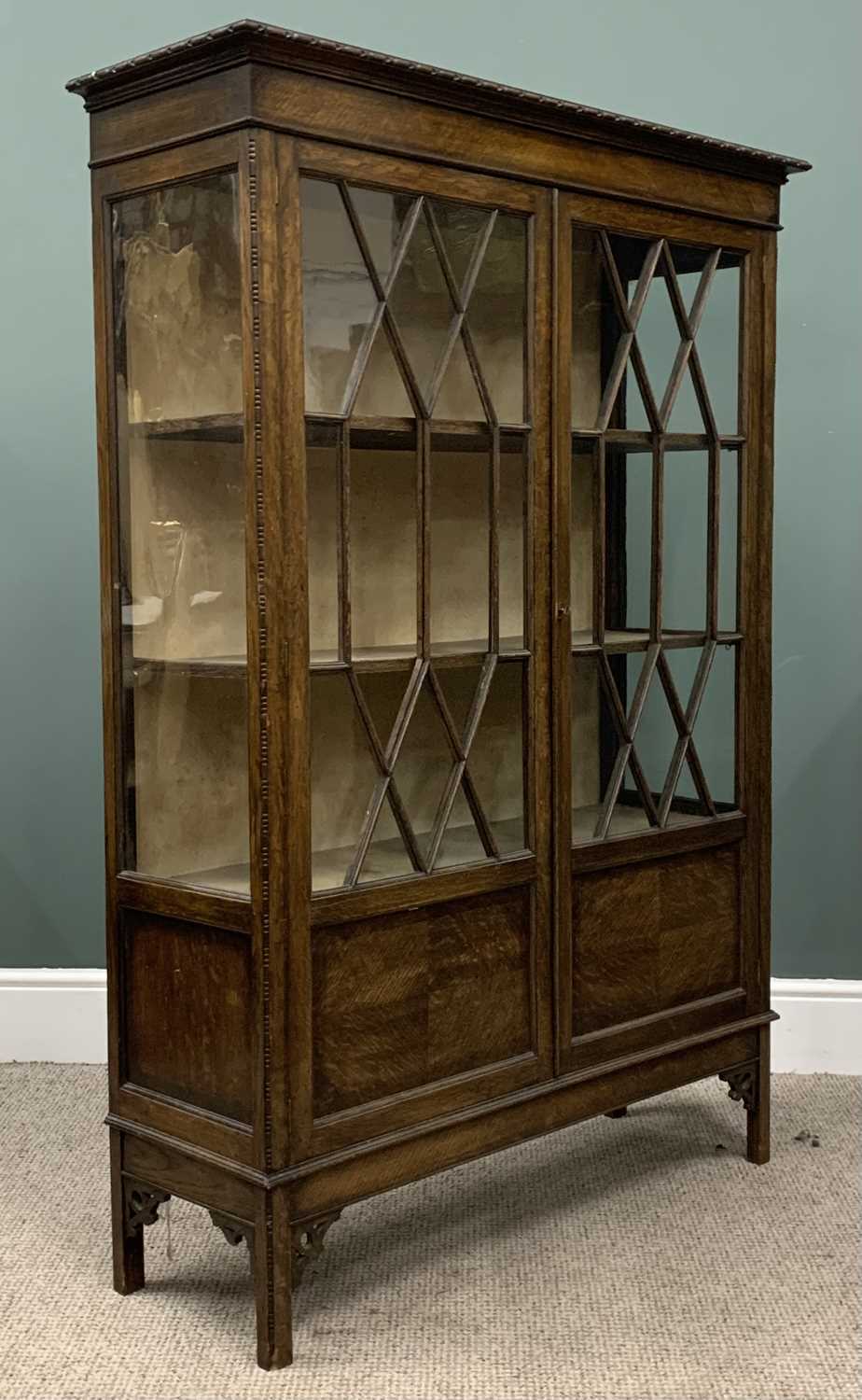 VINTAGE & LATER OCCASIONAL FURNITURE ITEMS, comprising China display cabinet example with oak two - Image 7 of 12