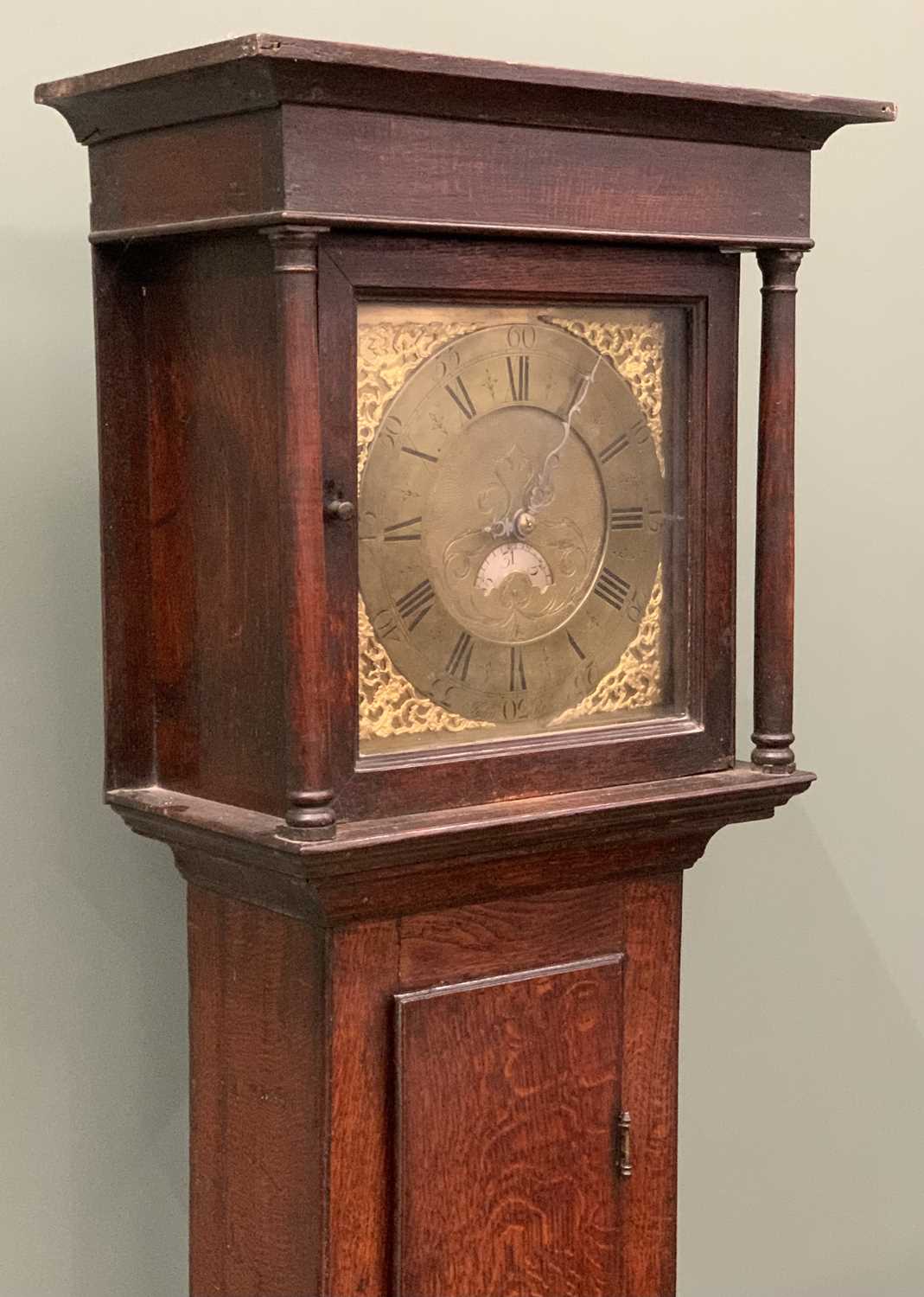 WELSH LONGCASE CLOCK late18th Century, having brass dial, inscribed John Roberts, 30 hour, oak - Image 11 of 11