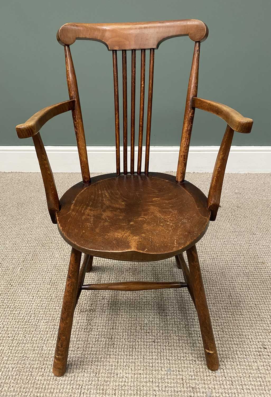 VINTAGE ELBOW CHAIR, 85 (h) x 49 (w) x 45cms (d) Provenance: deceased estate Conwy