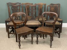 NINE VARIOUS ANTIQUE CHAIRS Provenance: private collection Conwy