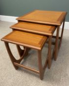 MID-CENTURY G-PLAN 'ASTRO' NEST OF THREE TABLES 52 (h) x 50 (w) x 50cms (d) Provenance: deceased
