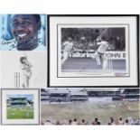 DESMOND HAYNES a collection of signed prints of West Indies cricketer Desmond Haynes various