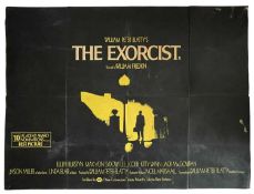THE EXORCIST original 1973 first release UK cinema poster, standard cinema quad size, 30 x 40