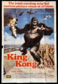 KING KONG (1976) large UK two-sheet cinema poster, printed by Lonsdale & Bartholomew, 60 x 40