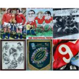 VARIOUS RUGBY MEMORABILIA including a British Lions photograph signed by Sir Gareth Edwards and Phil