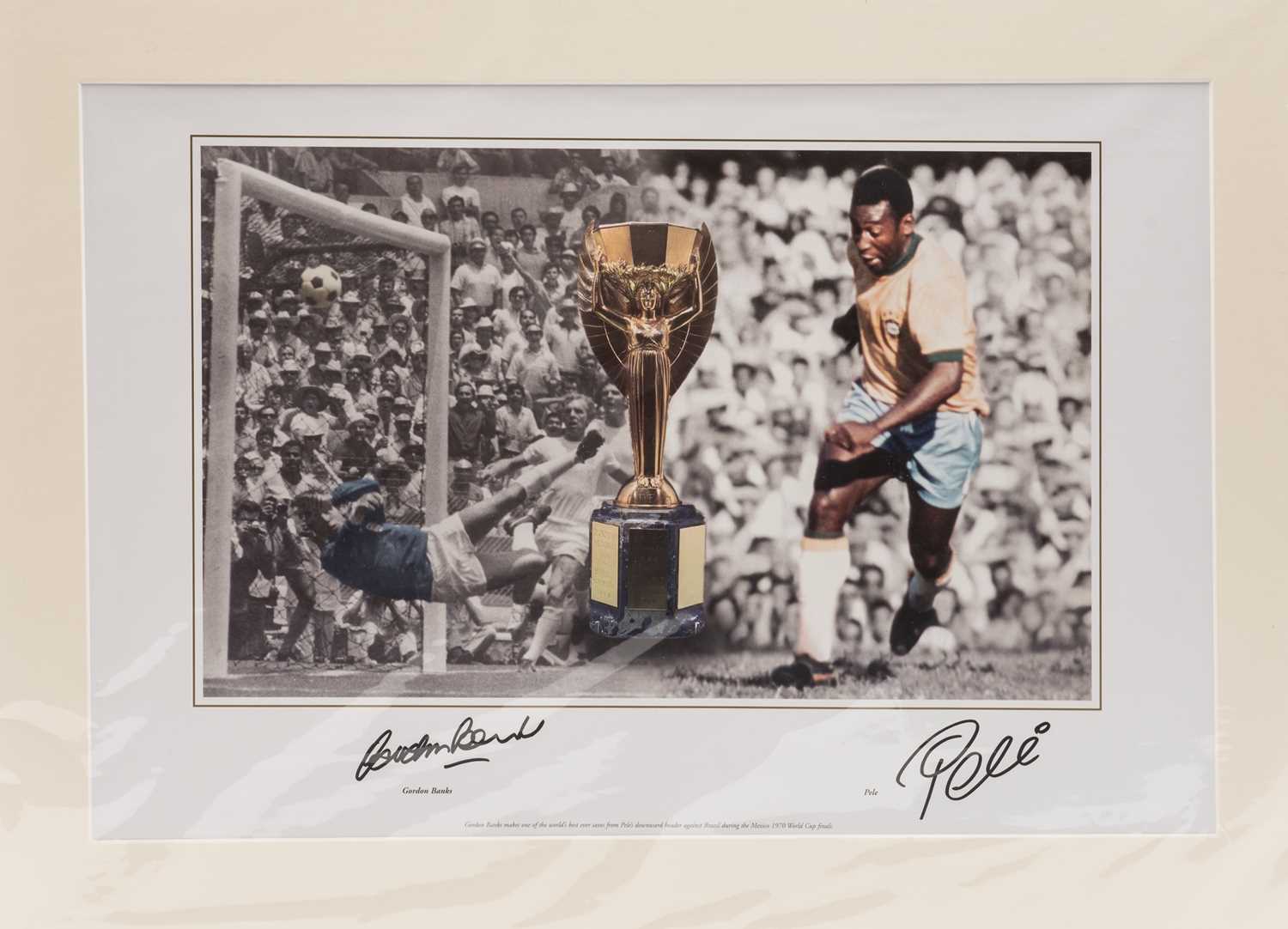 FOOTBALL INTEREST PHOTOGRAPHIC PRINTS including b/w photo of Pelé playing for Brazil, the print - Image 4 of 4