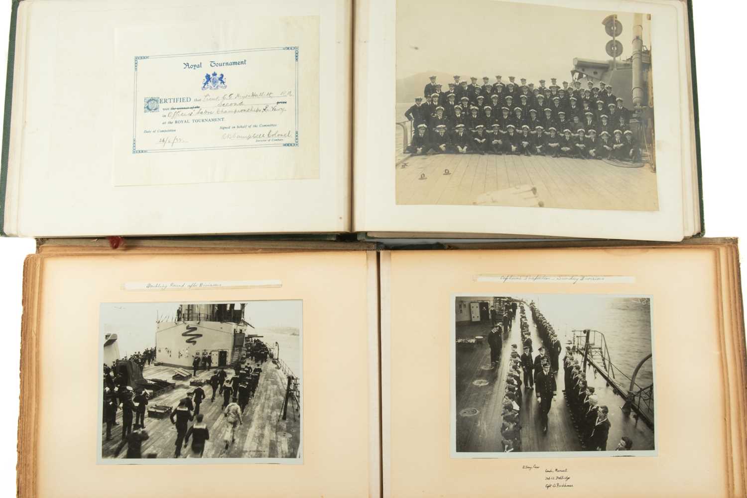 'TWO INTERESTING ALBUMS OF ROYAL NAVY & OTHER EPEHMERA COLLECTED BY SUB LIEUTENANT CHARLES G H - Image 3 of 3