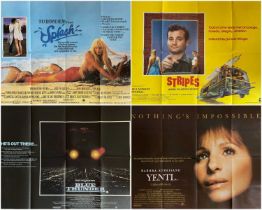 FOUR UK CINEMA POSTERS titles include, 'Splash' (1983) printed by Lonsdale & Bartholomew Ltd, '