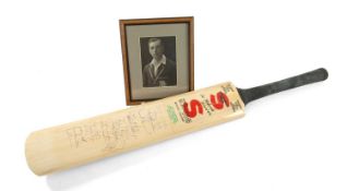 SIGNED WEST INDIES STUART SURRIDGE CRICKET BAT, St. Helen's Driver, for The County Sports Shop,