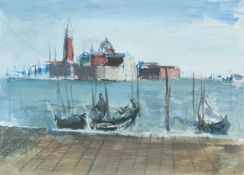 HOWARD ROBERTS, watercolour - San Giorgio Maggiore II, signed and dated '66, titled verso on gallery