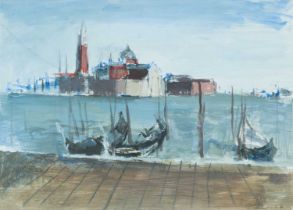 HOWARD ROBERTS, watercolour - San Giorgio Maggiore II, signed and dated '66, titled verso on gallery