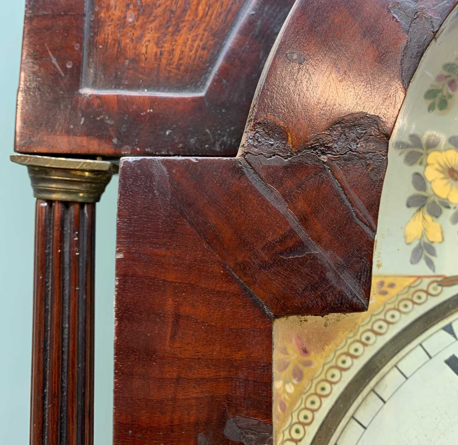 19TH C. WELSH LONGCASE CLOCK, John Lloyd, Brecon, painted Roman dial with rose spandrels and spray - Image 3 of 5