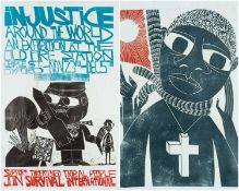 ‡ PAUL PETER PIECH two lithographs - exhibition poster from 'The Old Fire Station, George Street,