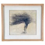 ‡ DAVID WOODFORD (Welsh b.1938) pencil on paper - entitled verso, 'Hawthorn, Winter' signed, 24 x