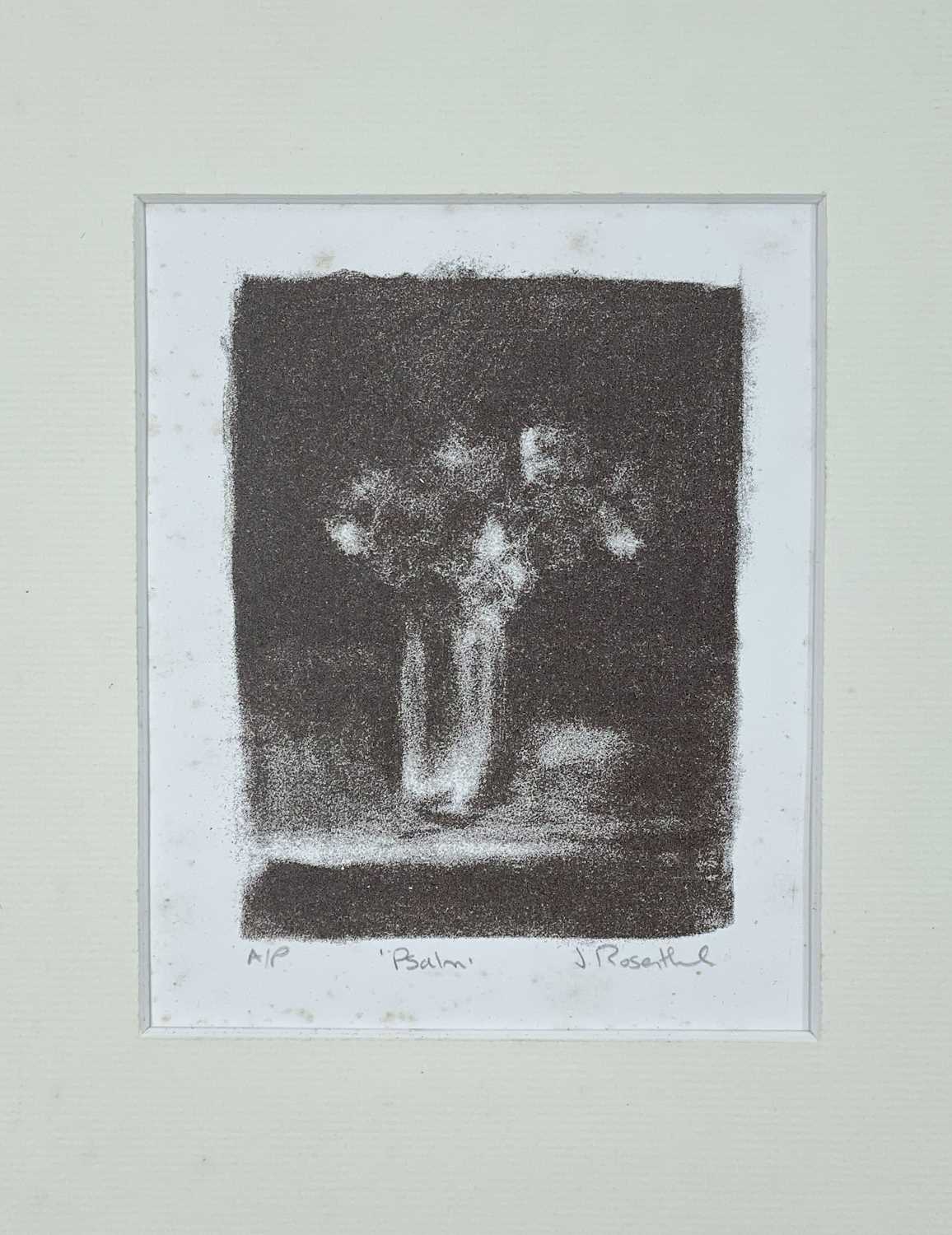 ‡ JUDITH ROSENTHAL limited edition (artists proof) monochrome print - entitled, 'Psalm', signed in