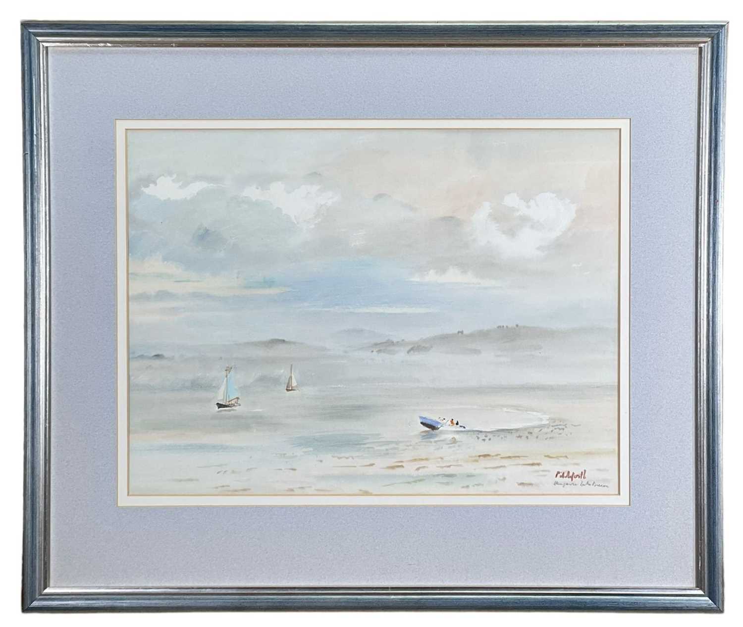 ‡ VIVIAN PITCHFORTH watercolour - entitled verso, 'Llangorse Lake, Brecon', signed, 42 x 57cms