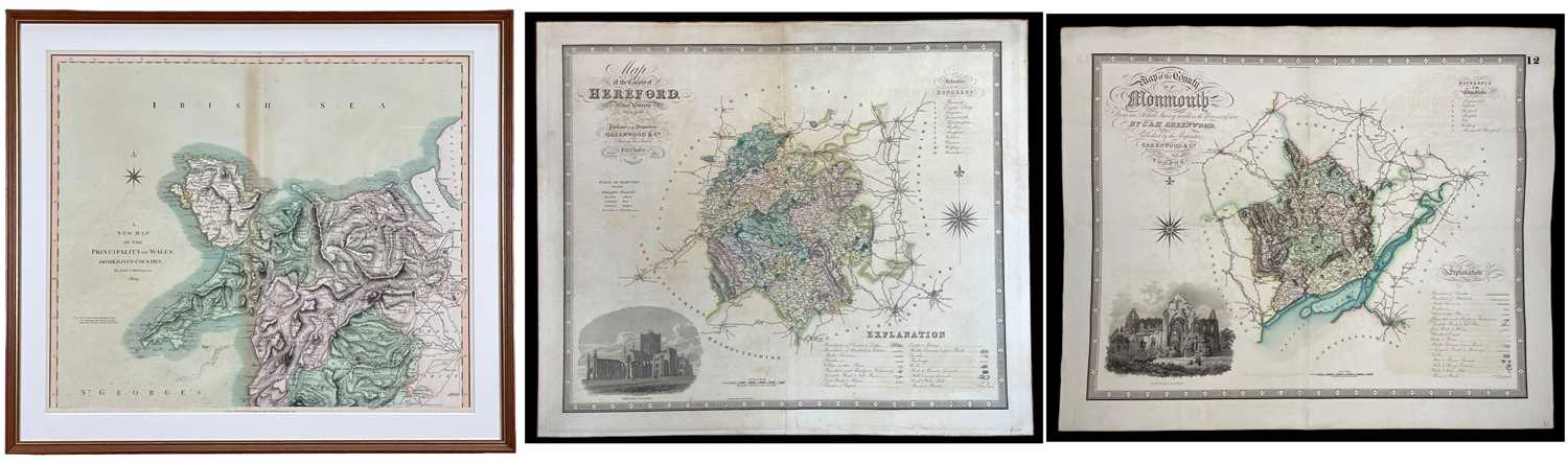 JOHN CARY / C & H GREENWOOD / GREENWOOD coloured antiquarian maps - entitled (1) 'Principalities - Image 5 of 8