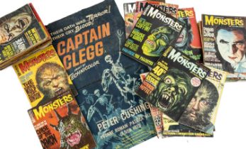 HORROR EPHEMERA, including, large collection of FAMOUS MONSTERS OF FILMLAND magazines (pub. Warren),