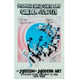 WARNER BROTHERS CARTOONS GOLDEN JUBILEE POSTER, The Museum of Modern Art, dated 1985 97 x 61cms