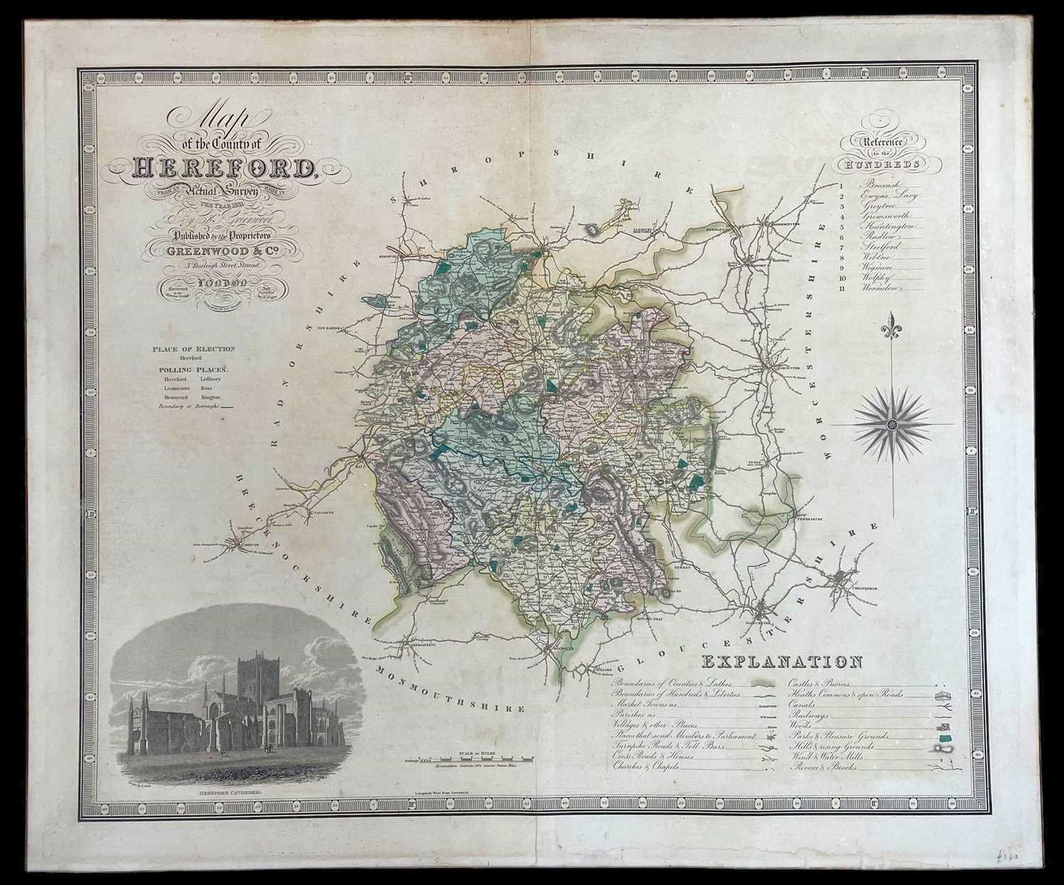 JOHN CARY / C & H GREENWOOD / GREENWOOD coloured antiquarian maps - entitled (1) 'Principalities - Image 3 of 8