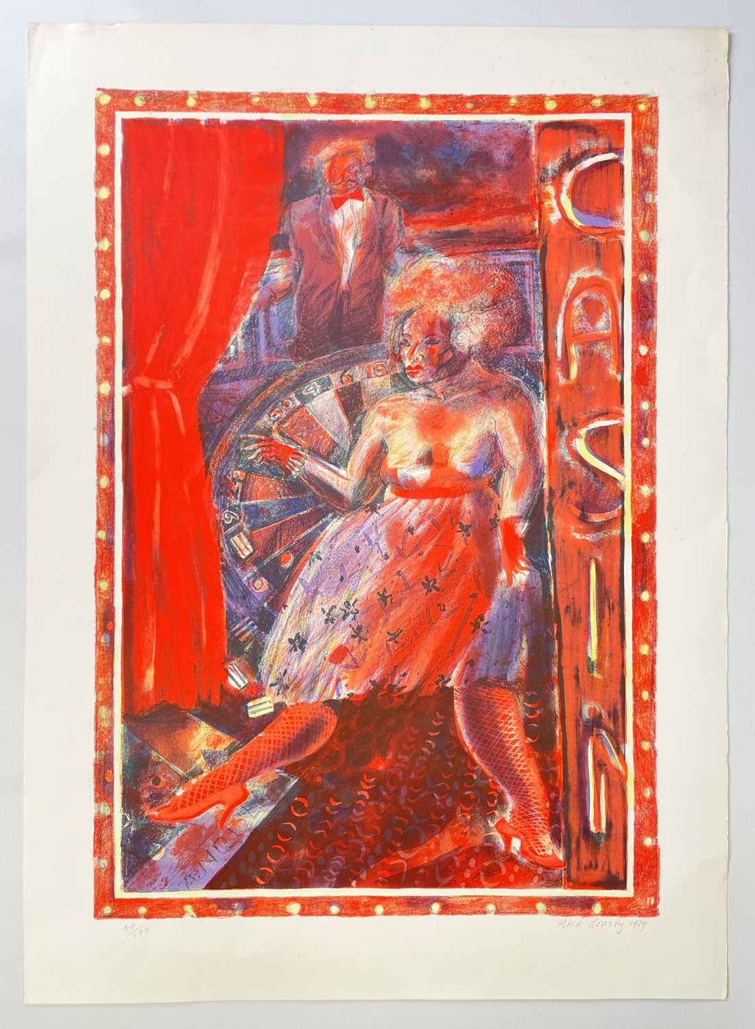 ‡ MICK ROONEY (b.1944) limited edition (40/100) lithograph - entitled, 'Casino' signed and dated