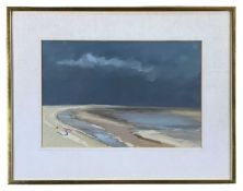 ‡ BRIAN YALE gouache - entitled verso, 'Storm Clouds' on Thackeray Gallery label, London, signed and