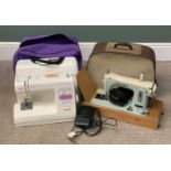 SEWING MACHINES, a Harris vintage and Janone modern Provenance: Private collection Conwy