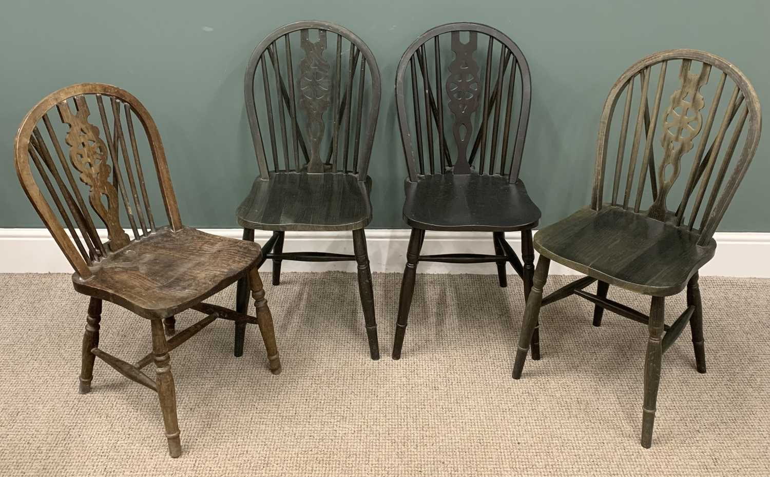 VARIOUS CHAIRS to include Windsor, wheelback, farmhouse and a carved Eisteddfod chair (13) - Image 7 of 8