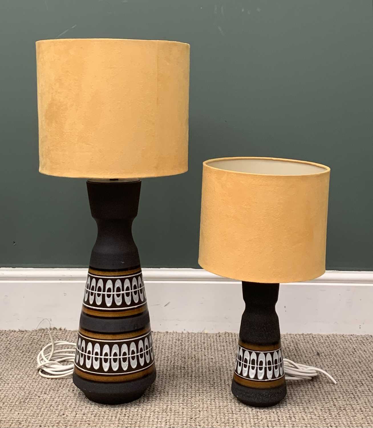 MID-CENTURY TYPE TABLE LAMPS including West German Pottery (5) and wooden (5) Provenance: Private - Image 2 of 7